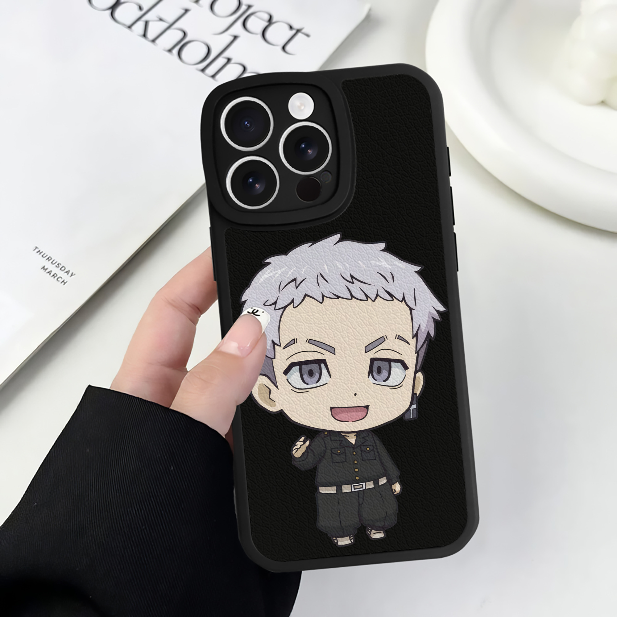 （画像用） 東京リベンジャーズ Tokyo Revengers 【iPhone 16シリーズ対応】シリコンスマホケース（レザー調） 材質：シリコン